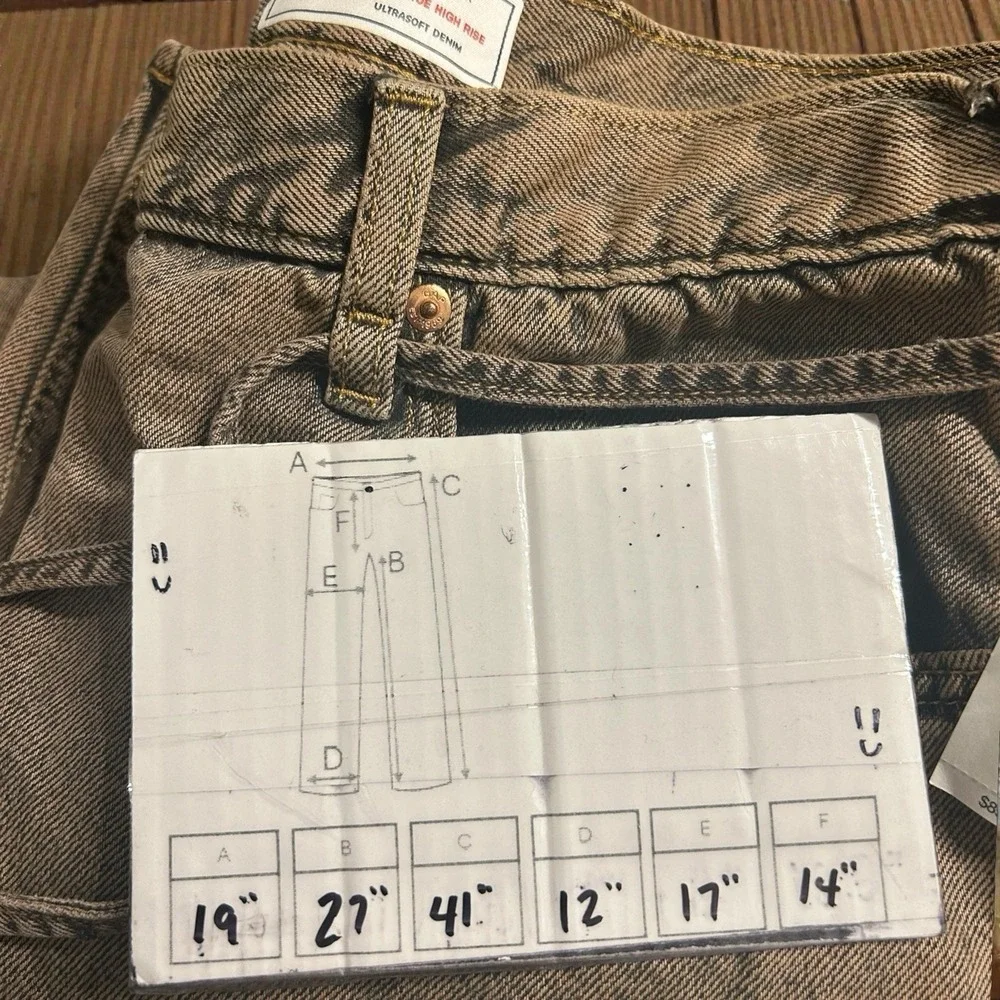 NWT Womens GAP Horseshoe Barrel Leg High Rise Baggy Denim Jeans 38x27 18R - Picture 9 of 10